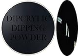 SHEBA NAILS Dipcrylic Dip Dipping Powder Pitch Black 1oz