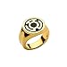 DC Comics Yellow Lantern Sinestro Fear Ring - Gold Color Stainless Steel (Size)