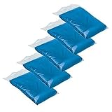 Foxnovo 5pcs Portable Disposable Raincoats with Hat Cap for Outdoor Travel (Clear)