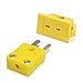 HITSAN Panel Mount K-type Thermocouple Miniature Socket Plug Connector One Piece