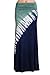 HEYHUN Womens Casual Tie Dye Solid Boho Hippie Long Maxi Skirt w Lace Detail S-3XL
