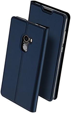 MI MIX2 case,Coloyanxi&DUX DUCIS Ultra Slim Skin PRO Series Luxury Leather Flip Bracket Wallet Phone Case For XIAOMI MIX2 - Navy Blue
