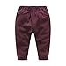 JIANLANPTT Gentleman Casual Suits Baby Boys Vest Pants Shirt Party Wedding Clothes Set Burgundy Red 100(2-3Y)