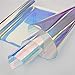 ZAIONE PVC Holographic Clear Film Holographic Transparent Vinyl Mirrored Foil Laser Graphic Fabric for Shoes Bag Sewing Patchwork DIY Bow Craft Applique 8