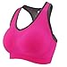 YAHA Women’s Sports Bra Racerback Yoga Workout Bra (L, Rose)