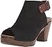 Dansko Women's Reggie Peep-Toe Bootie, Black Milled Nubuck, 40 EU/9.5-10 M US