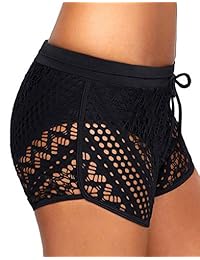 Bañador para dama con parte superior de encaje, pantalón corto hueco, tallas S-XXL