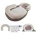 kasen Portable Baby Pillow Baby Crib Mattress Newborn Baby and Infant Anti-Roll (Beige)