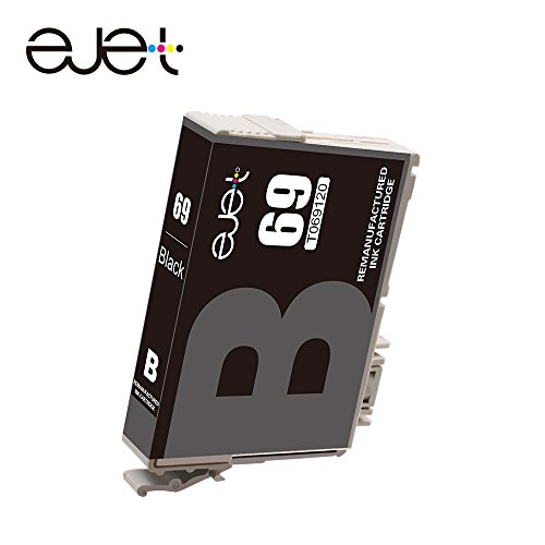 E-jet Remanufactured for Epson 69 Ink Cartridge use with Stylus C120 CX5000 CX6000 CX8400 CX9400 NX115 NX215 NX305 NX400 NX410 NX415 NX515 WorkForce 30 40 600 610 615 1100 1300 (10 Pack)