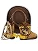Toy Story Woody Boys Toddler Costume Cowboy Boot Slippers (9-10 M US Toddler, Brown/Yellow)