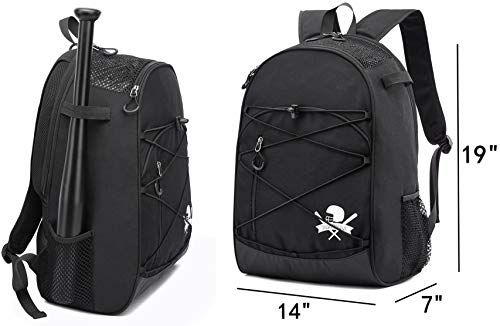 image for Thinksea Youth Baseball Backpack - Sports Batpack Bag, Softball and Te