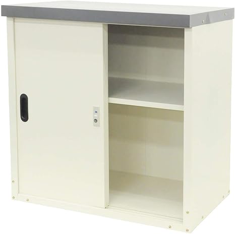 Amazon Bonarca 小型 倉庫 物置 収納庫 幅80 奥行46 高さ 棚板の高さ 5段階調節可能 スチール製 屋外 屋内 ベランダ 鍵2個付き Sd Ig8050 物置 倉庫