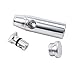 LiNKFOR Metal Snuff Bullet Aluminium Snuff Dispenser Snorter Snuffer Tube Bullet Rocket Powder Silver