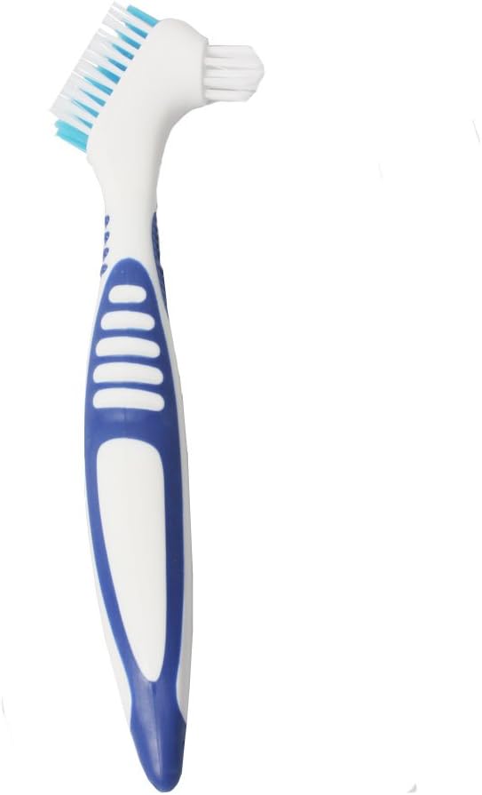 Gaodear Denture Brush Effective Denture Cleaning Brush Toothbrush False Teeth Cleaner Double Sided Denture Brushes: Health & Personal Care