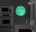 Judek 40cm Glow in the Dark Full Moon Light Luminous Wall Art Stickers and Removable Decorations (16x16 Inches).