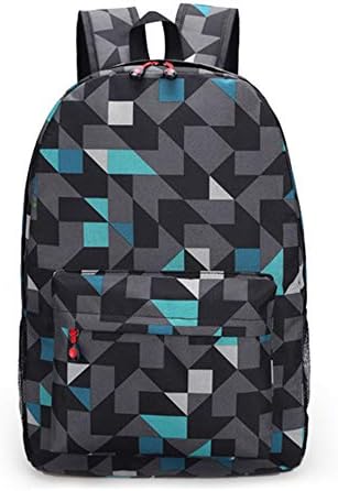 Luminous School Backpack, Men Women Shoulder Bag, Boys Girls Versatile Backpack, Plenty of Storage Bag fit School, Travel, Outdoors (Lingge Blue Without Logo)