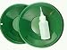 Lot of 2-8 Green Gold Pans w/Bottle Snuffer-Panning Kit-Duel Riffles-Mining primary