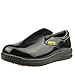 DDTX Slip Oil Resistant Slip-on Mens Work Shoes Black/White