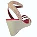 Crocs Women's Leigh Graphic Wedge, Melon/Stucco, 7 M US