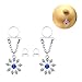 CABBE KALLO 2Pcs Fake Nipple Rings Non-Piercings Stainless Steel Body Piercing Jewelry (Blue)
