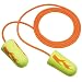3M Ear Plugs, 100/Box, E-A-Rsoft Yellow Neon Blasts 311-1257, Corded, Disposable, Foam, NRR 33, Drilling, Grinding, Machining, Sawing, Sanding, Welding, 1/Poly Bag