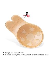 Sujetador Invisible, Elevación Sin Espalda para damaes Cubiertas Sin Pezón Sujetadores Adhesivos Invisibles sin Tirantes