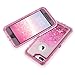Dexnor Compatible with iPhone 7 Plus Case Glitter 3D Bling Sparkle Flowing Liquid Transparent 3 in 1 Shockproof TPU Silicone Core + PC Frame Protective Defender for iPhone 8 Plus/7 Plus/6s Plus - Pink