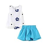 Little Girls' Sunflowers Shorts Sets