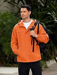 COOFANDY Men's Rain Jacket Waterproof Lightweight