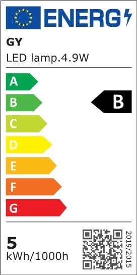 GY GU10 LED Bulbs 4.9W Equivalent 80W, 790LM 6500K Cool White, 120° Beam Angle, Energy Efficiency GU10 Bulb, Non-Dimmable, Pack of 10