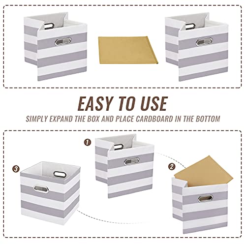 EXTREE Cube Storage Bins 11×11x11 Collapsible Foldable Cubby Bins