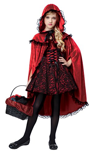 California Costumes Deluxe Riding Hood Costume, Red/Black, Medium