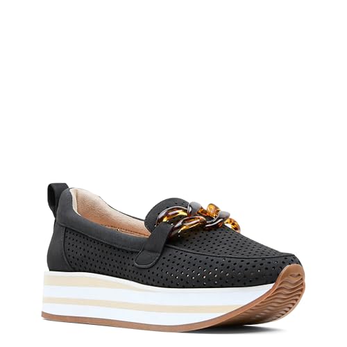 NYDJ Women's Fern Suede, Black 9