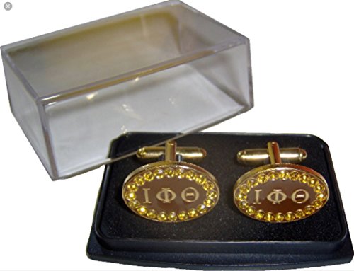 Iota Phi ThetaGold Crystal Cufflinks