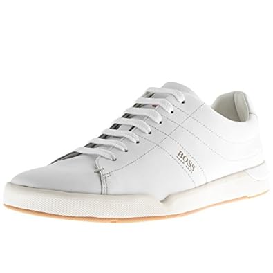 hugo boss mens white trainers