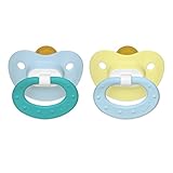 NUK Juicy Puller Latex Pacifier in Assorted Colors, 0-6 Months (Colors May Vary)