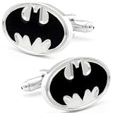 aBanyan Cufflinks (Black Batman Super Hero Cuff links)