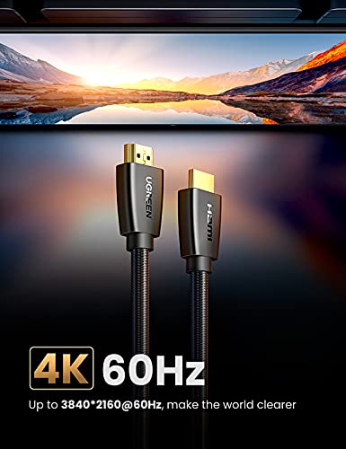 UGREEN 2.0 HDMI Kabel 4K Nylon Ondersteunt UHD 4K@60Hz 18Gbps HDR 3D 2160P met Ethernet en ARC voor PS4 PS3 Xbox One… - Image 3