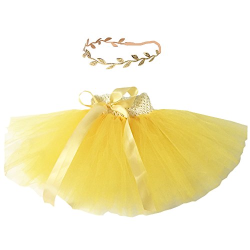 yellow tutu skirt for baby girl