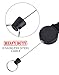 ALAZCO 2 Heavy Duty Retractable Key Chain & Badge Reel Holder W/Carabiner Clip – Swivel-Back Extractable 42 inch Yo-Yo Stainless Cable - Great for Swipe ID Cards or USB Flash Drives
