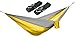BalanceFrom Lightweight Portable Nylon Parachute Hammock with Two Hammock Tree Straps and Carrying Case (Gray/Yellow)