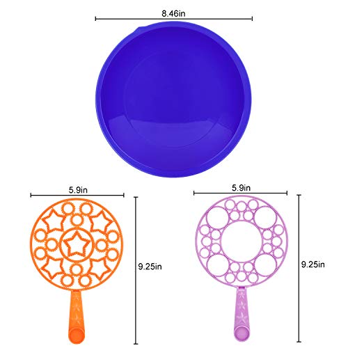 Joyibay Machine à Bulles, Baguette à Bulles Ensemble Jouet Savon à Bulles Baguette Outils Bulles Sticks pour Enfants Bubble Maker pour activités de Plein air, fêtes danniversaire et Jeux(3PCS)