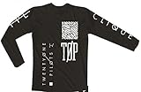 Twenty One Pilots Emblem Long Sleeve Slim Fit T-Shirt Black (Medium)
