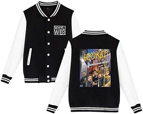 POP GSGETSA Why Don't We M Teen Boys Girls Youth Teenage Sport Baseball Uniform Jacket Coat Sweater Coat