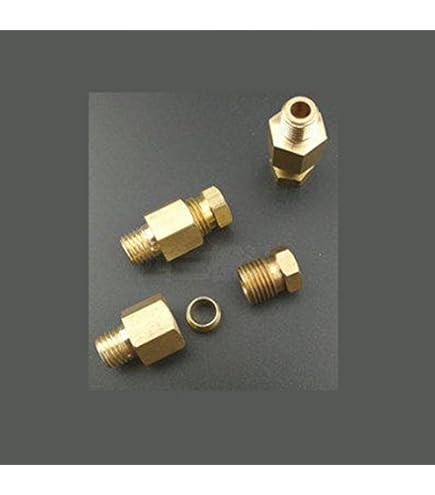 thumbnail image 2 of Brass Threaded Repair Insert Nut, 5 Pcs M8x1.25 Male To M6x1 Female 2 of 12
