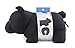 Kikkerland Zip & Flip Travel Pillow – Micro Bead Head Rest & Kid’s Plushie for Planes – Black Bear