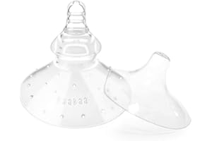 haakaa Nipple Shield Combo for Breastfeeding Newborn, Silicone Nipple Shield for Breastfeeding Difficulties, with Carry Case,