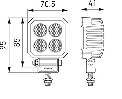HELLA 357110002 Worklight Valuefit Ts1700 Led Mv Cr