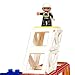 Magbuilders Magnetic Tile Fire Truck Toy - 34 Large Pieces including 2 Firemen and Flashing Siren, Strong magnets make it easy for your little fireman to build