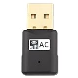 VSHARE Wireless Adapter USB WiFi Network Adapters Wi-Fi Dongles Antenna, 600Mbps Dual Band 5.8GHz+2.4GHz